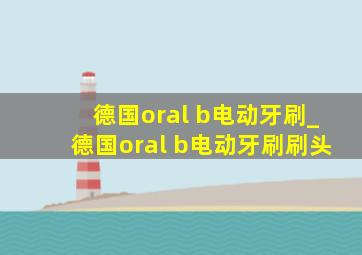 德国oral b电动牙刷_德国oral b电动牙刷刷头